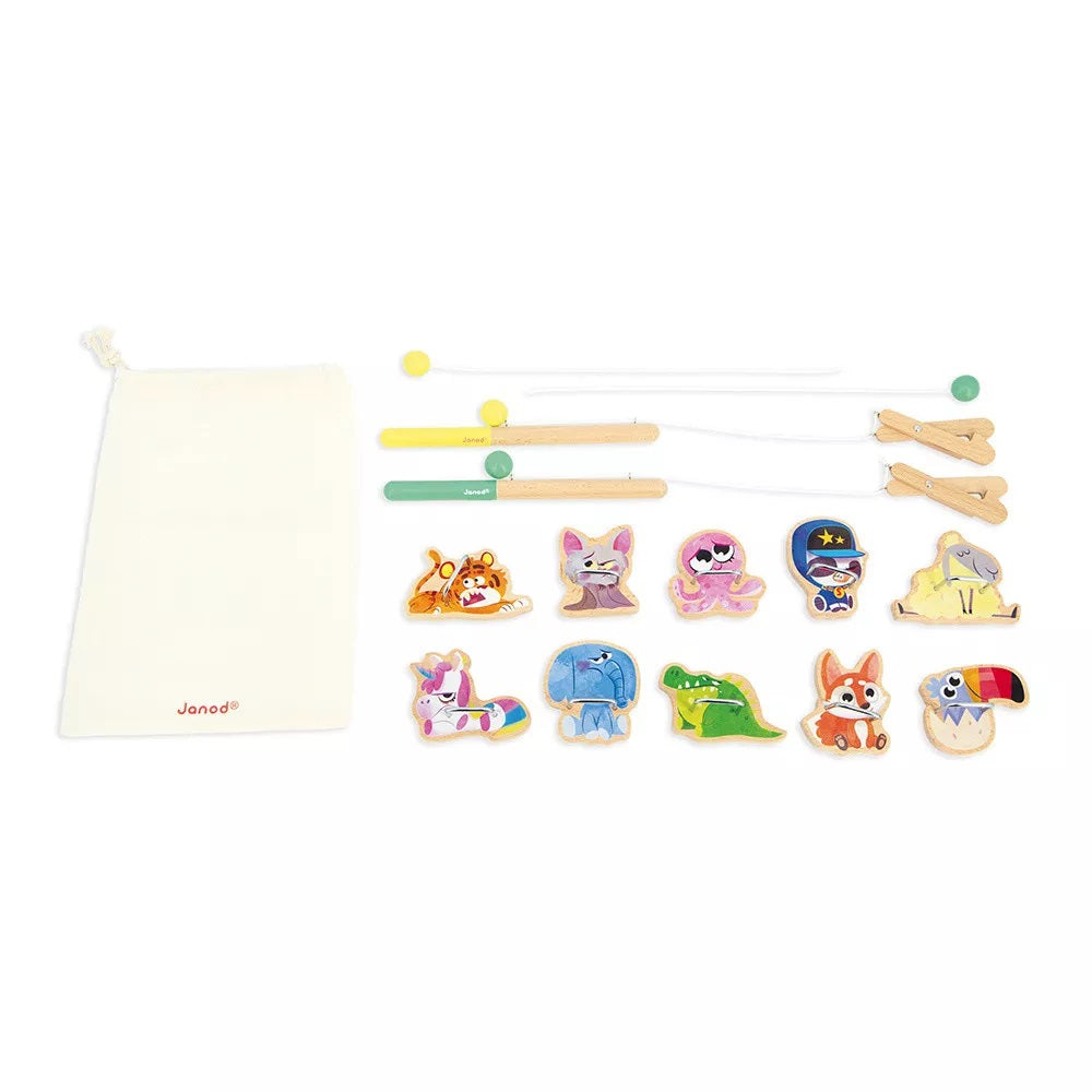 Janod 'Appelpop' Wooden Grab A Fish Game