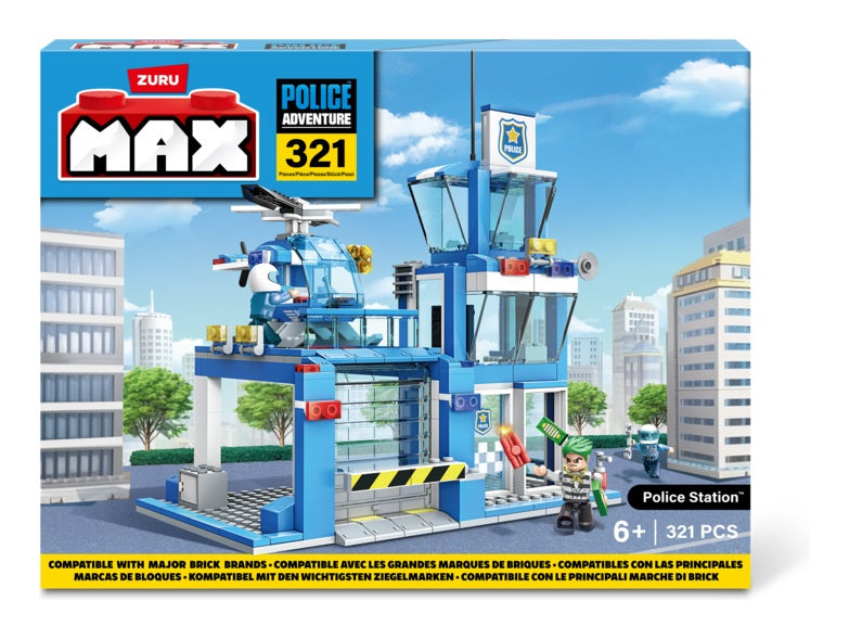ZURU MAX City Police Station Construction Set