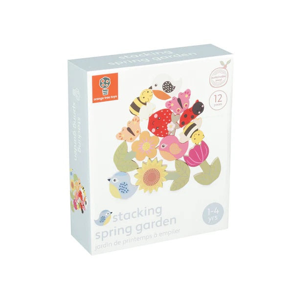 Orange Tree Toys Wooden Stacking Spring Garden