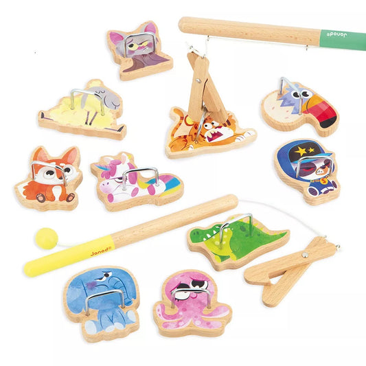 Janod 'Appelpop' Wooden Grab A Fish Game