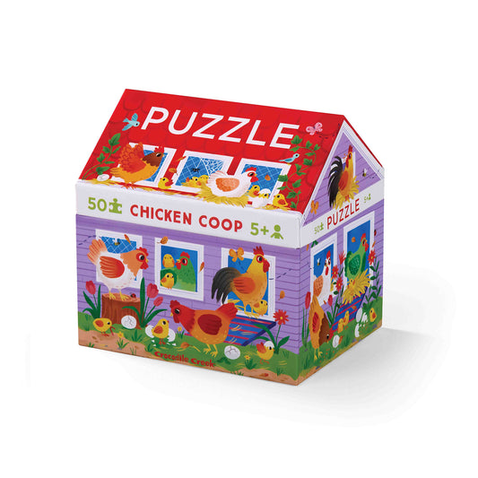 Crocodile Creek 'Chicken Coop' 50 Piece Puzzle