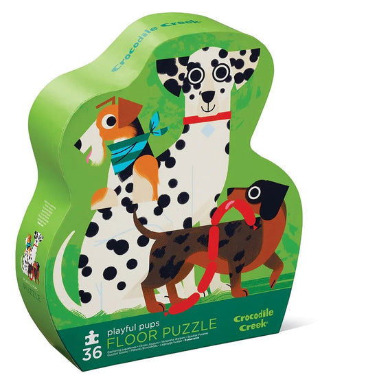 Crocodile Creek 'Playful Pups' 36 Piece Floor Jigsaw Puzzle