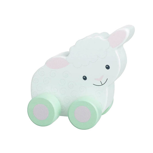 Orange Tree Toys Wooden First Push Along Sheep