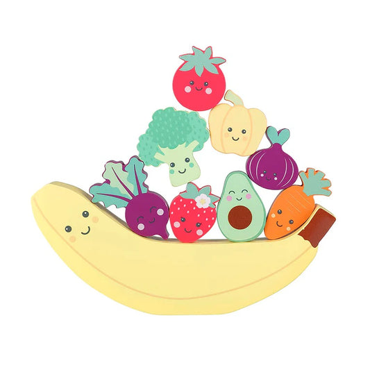 Orange Tree Toys Wooden Happy Veggies & Friends Balancing Game