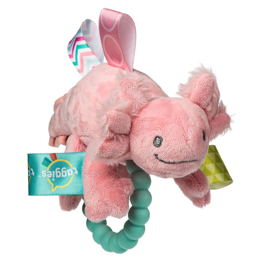 Mary Meyer ‘Taggies’ Pink Lizzy Axolotl Teether Rattle