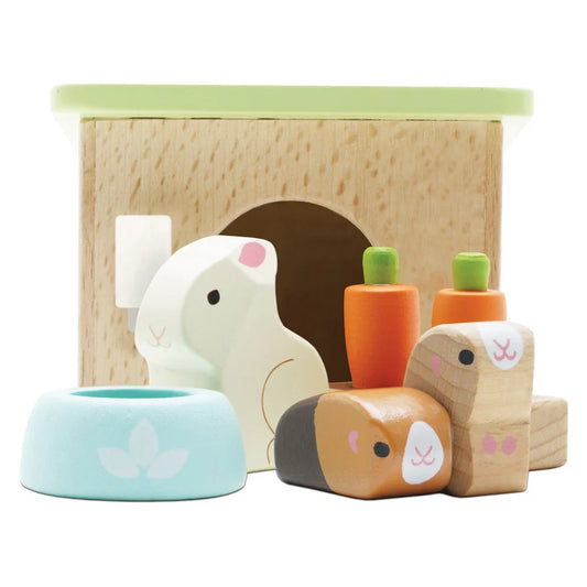 Le Toy Van Wooden Bunny & Guinea Pig Animal Set