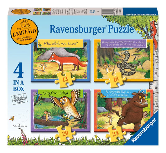 Ravensburger The Gruffalo 4 In A Box Jigsaw Puzzle Set