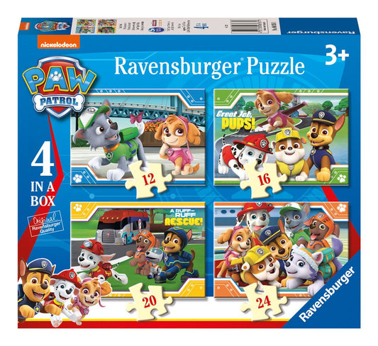 Ravensburger Paw Patrol 4 In A Box Jigsaw Puzzle Set
