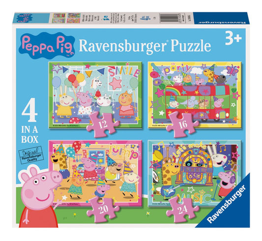 Ravensburger Peppa Pig 4 In A Box Jigsaw Puzzle Set