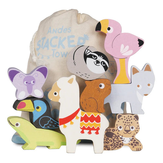 Le Toy Van Wooden Stacking Andes Animals