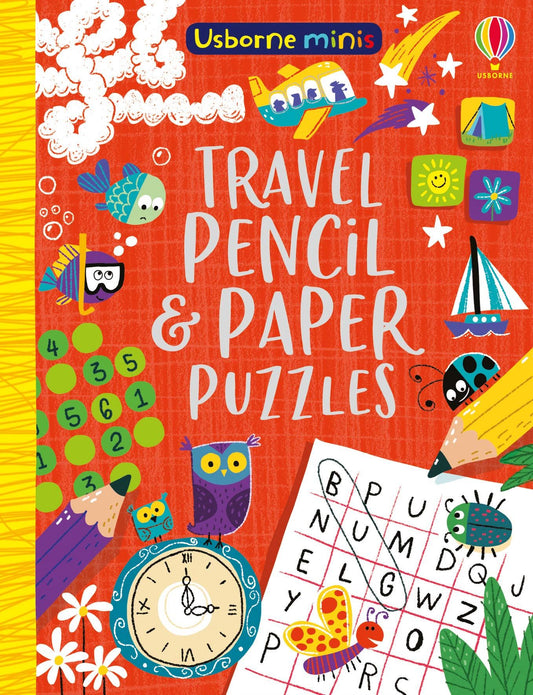 Usborne Minis Travel Pencil & Paper Puzzles Activity Book
